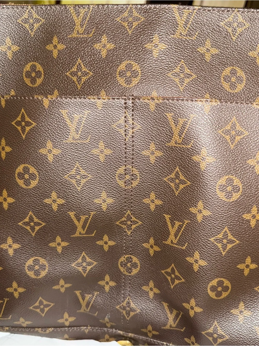 Louis Vuitton Monogram Canvas Messenger Bag in Brown